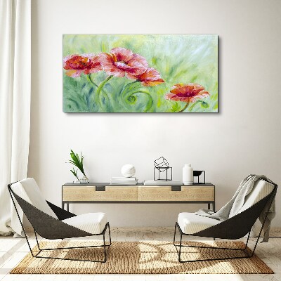 Tablou canvas Peisaj floral in nuante pastelate