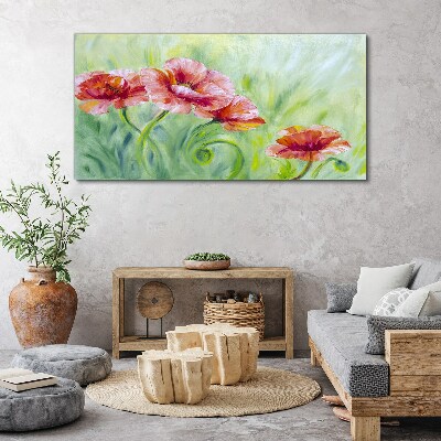 Tablou canvas Peisaj floral in nuante pastelate