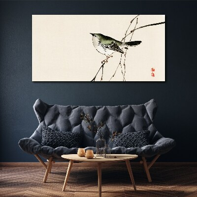 Tablou canvas Pasăre pe o ramură