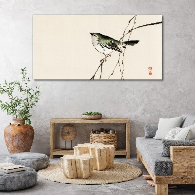 Tablou canvas Pasăre pe o ramură