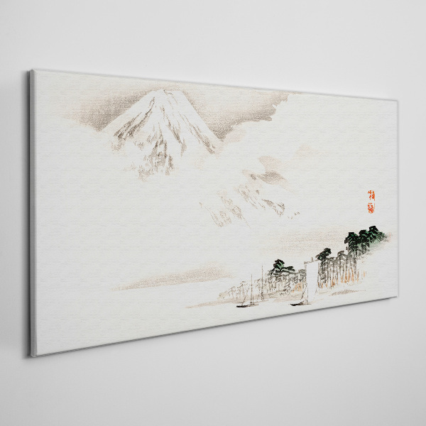 Tablou canvas Liniștea unui peisaj montan