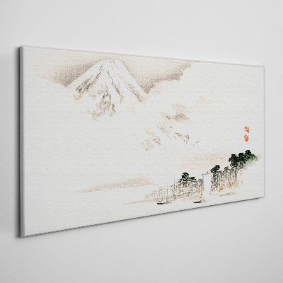 Tablou canvas Liniștea unui peisaj montan