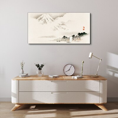 Tablou canvas Liniștea unui peisaj montan
