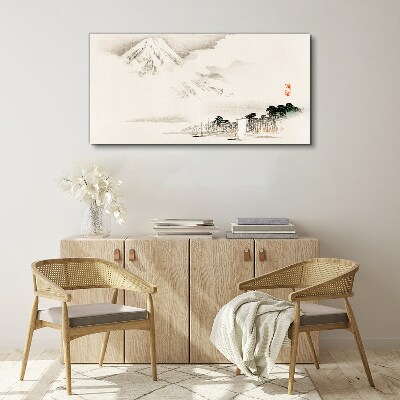 Tablou canvas Liniștea unui peisaj montan