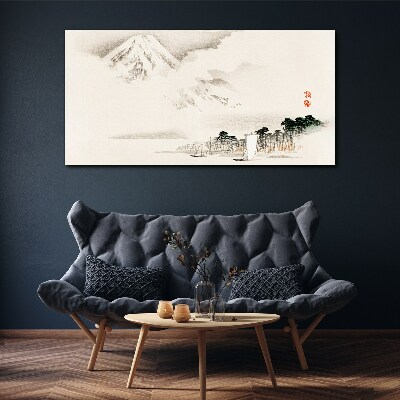 Tablou canvas Liniștea unui peisaj montan