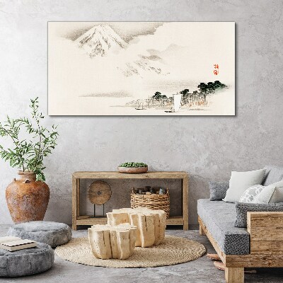 Tablou canvas Liniștea unui peisaj montan