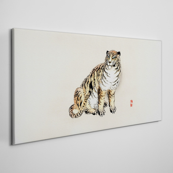 Tablou canvas Tigru pe un cer senin