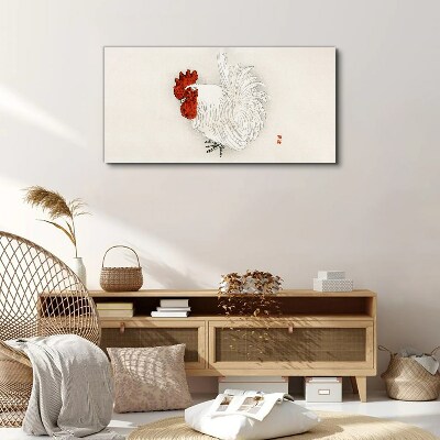 Tablou canvas Cocoș în culori delicate