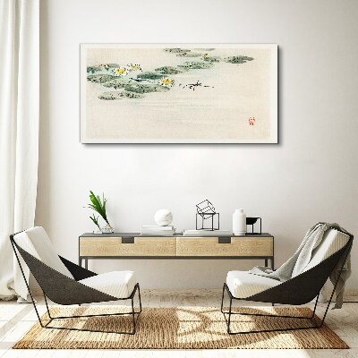 Tablou canvas Nuferi pe o suprafață calmă de apă