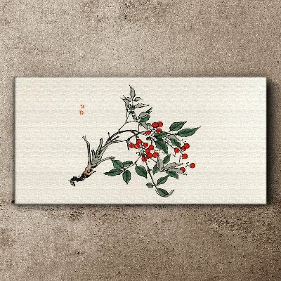 Tablou canvas Fructe roșii pe o ramură