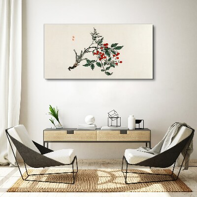 Tablou canvas Fructe roșii pe o ramură