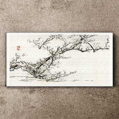 Tablou canvas Ramă înflorită în stil japonez