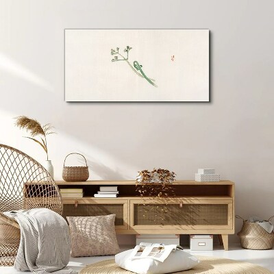 Tablou canvas Crenguțe delicate pe un fundal alb