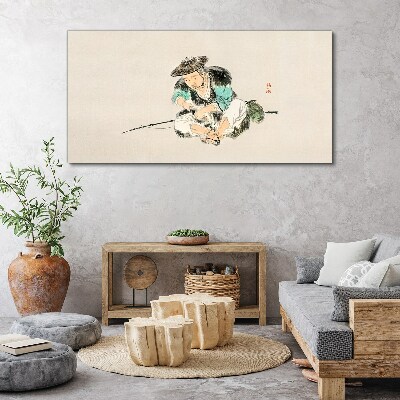 Tablou canvas Copilăria cu o pisică
