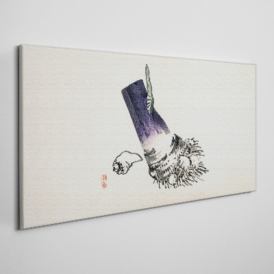 Tablou canvas O mână cu o perie și o coajă