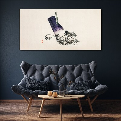 Tablou canvas O mână cu o perie și o coajă