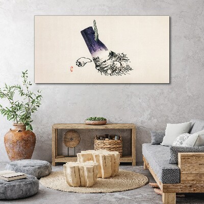 Tablou canvas O mână cu o perie și o coajă