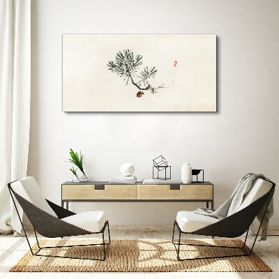 Tablou canvas Pin pe fundal alb