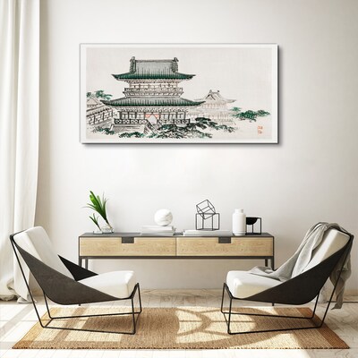 Tablou canvas Peisaj tradițional cu o pagodă