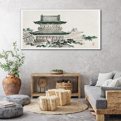 Tablou canvas Peisaj tradițional cu o pagodă