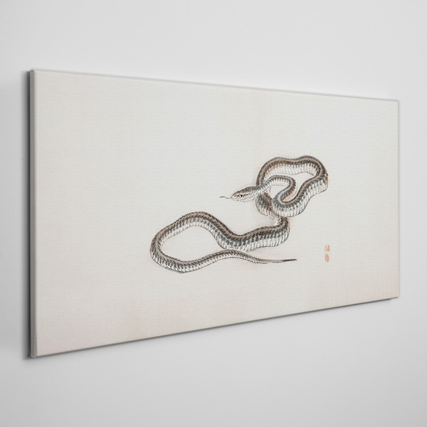 Tablou canvas Șarpe pe fundalul minimalismului
