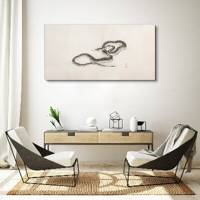 Tablou canvas Șarpe pe fundalul minimalismului