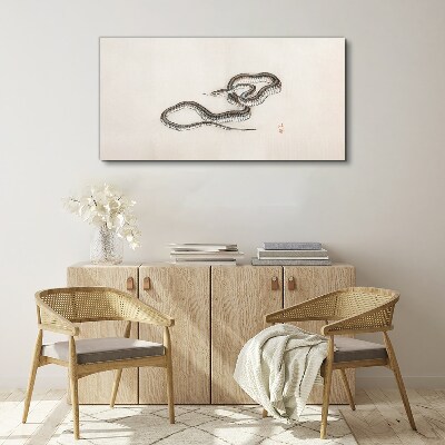 Tablou canvas Șarpe pe fundalul minimalismului