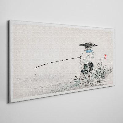 Tablou canvas Pescar într-un cadru liniștit
