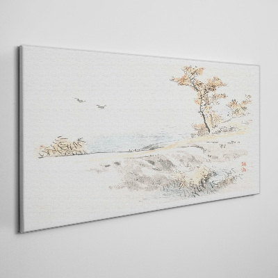 Tablou canvas Calea păsărilor copaci de mare