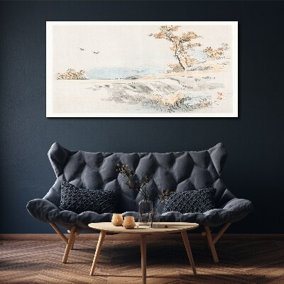 Tablou canvas Un peisaj liniștit lângă apă
