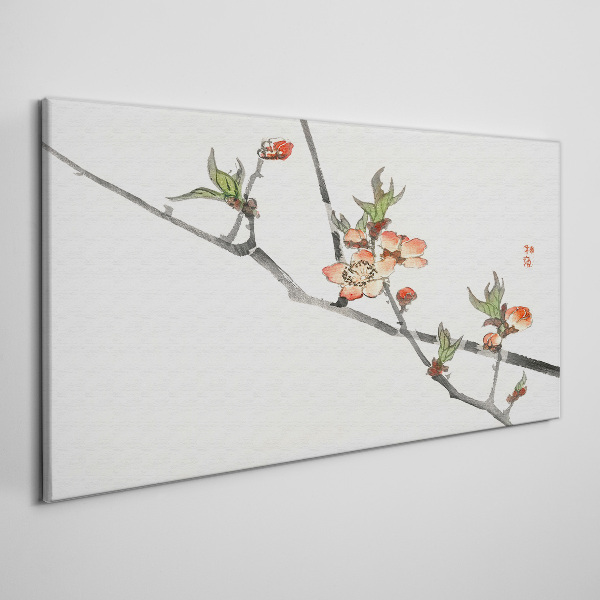 Tablou canvas Ramuri florale într-un stil delicat