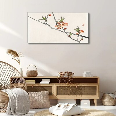 Tablou canvas Ramuri florale într-un stil delicat