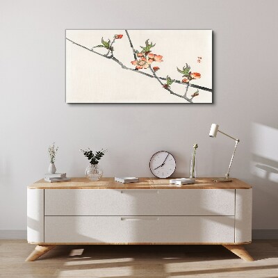 Tablou canvas Ramuri florale într-un stil delicat