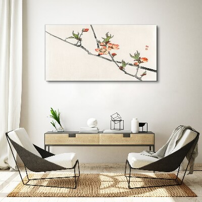 Tablou canvas Ramuri florale într-un stil delicat