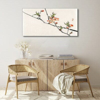 Tablou canvas Ramuri florale într-un stil delicat