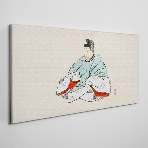 Tablou canvas Artist japonez în costum tradițional