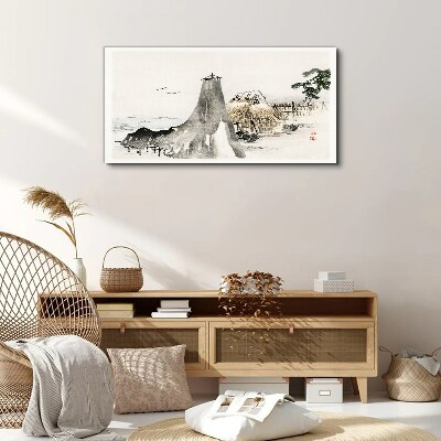 Tablou canvas Un peisaj liniştit pe litoral