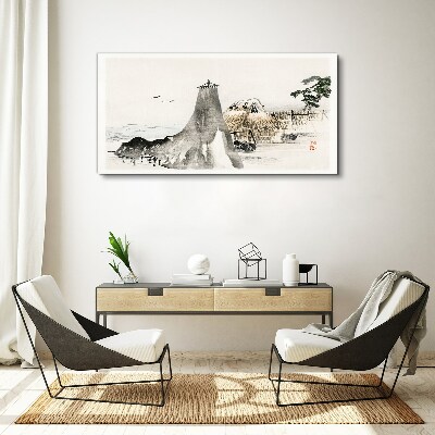 Tablou canvas Un peisaj liniştit pe litoral