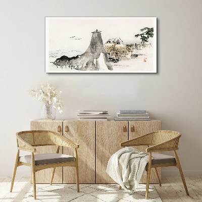 Tablou canvas Un peisaj liniştit pe litoral
