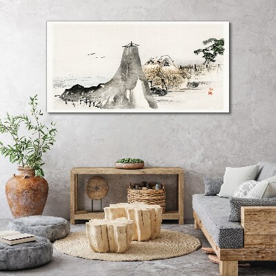 Tablou canvas Un peisaj liniştit pe litoral
