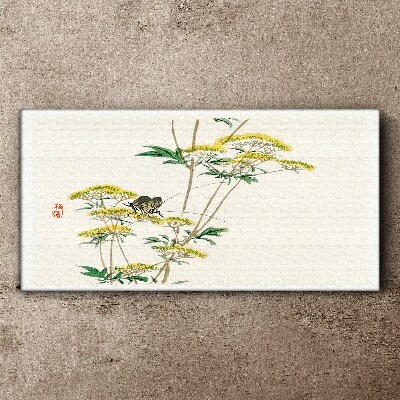 Tablou canvas Armonie florală cu fluture