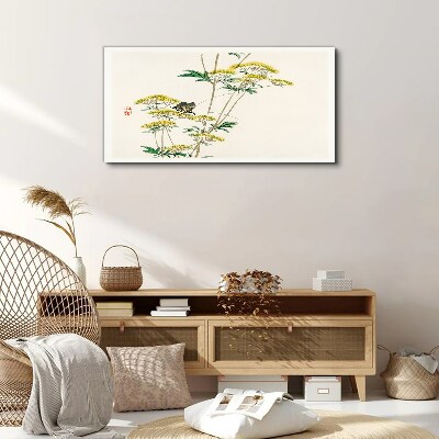 Tablou canvas Armonie florală cu fluture