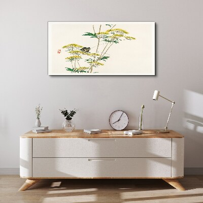 Tablou canvas Armonie florală cu fluture