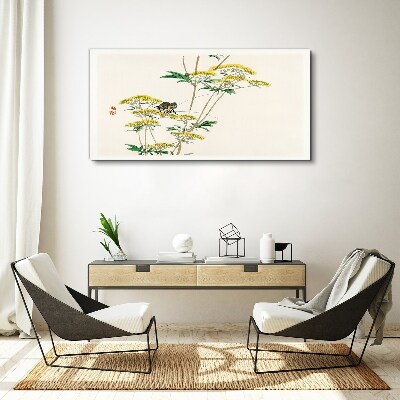 Tablou canvas Armonie florală cu fluture