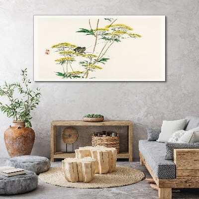 Tablou canvas Armonie florală cu fluture