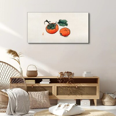 Tablou canvas Persimmons pe un fundal deschis