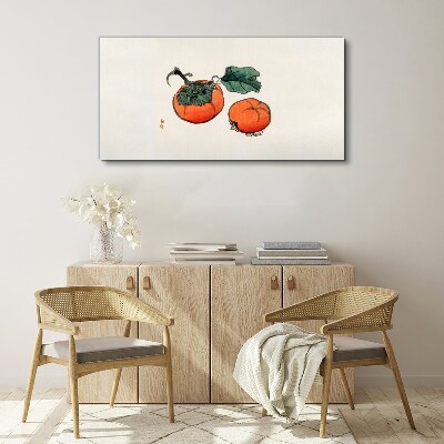 Tablou canvas Persimmons pe un fundal deschis