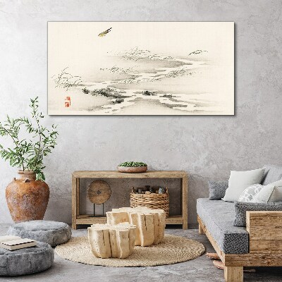 Tablou canvas Pasărea râului