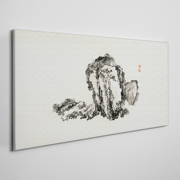 Tablou canvas Peisaj alb-negru