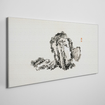 Tablou canvas Peisaj alb-negru
